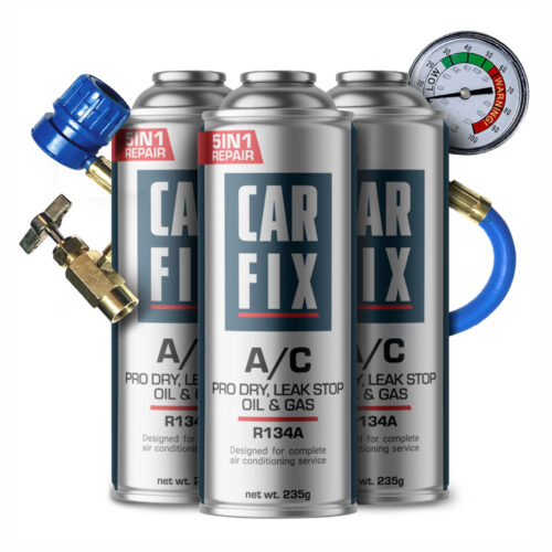 CarFix 5w1 3x Gaz Do Nabijania Klimatyzacji R134a + Przewód