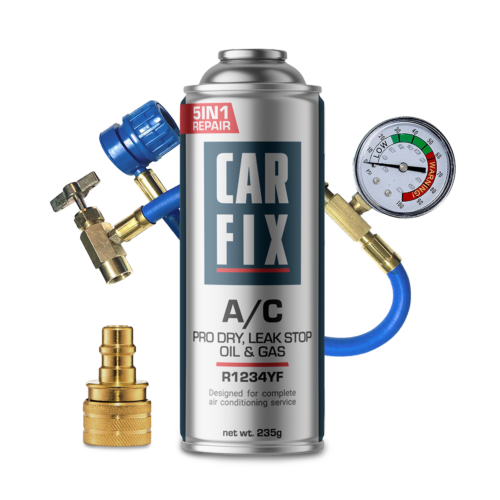CarFix 5w1 Gaz Do Nabijania Klimatyzacji R1234yf + Przewód + Adapter YF